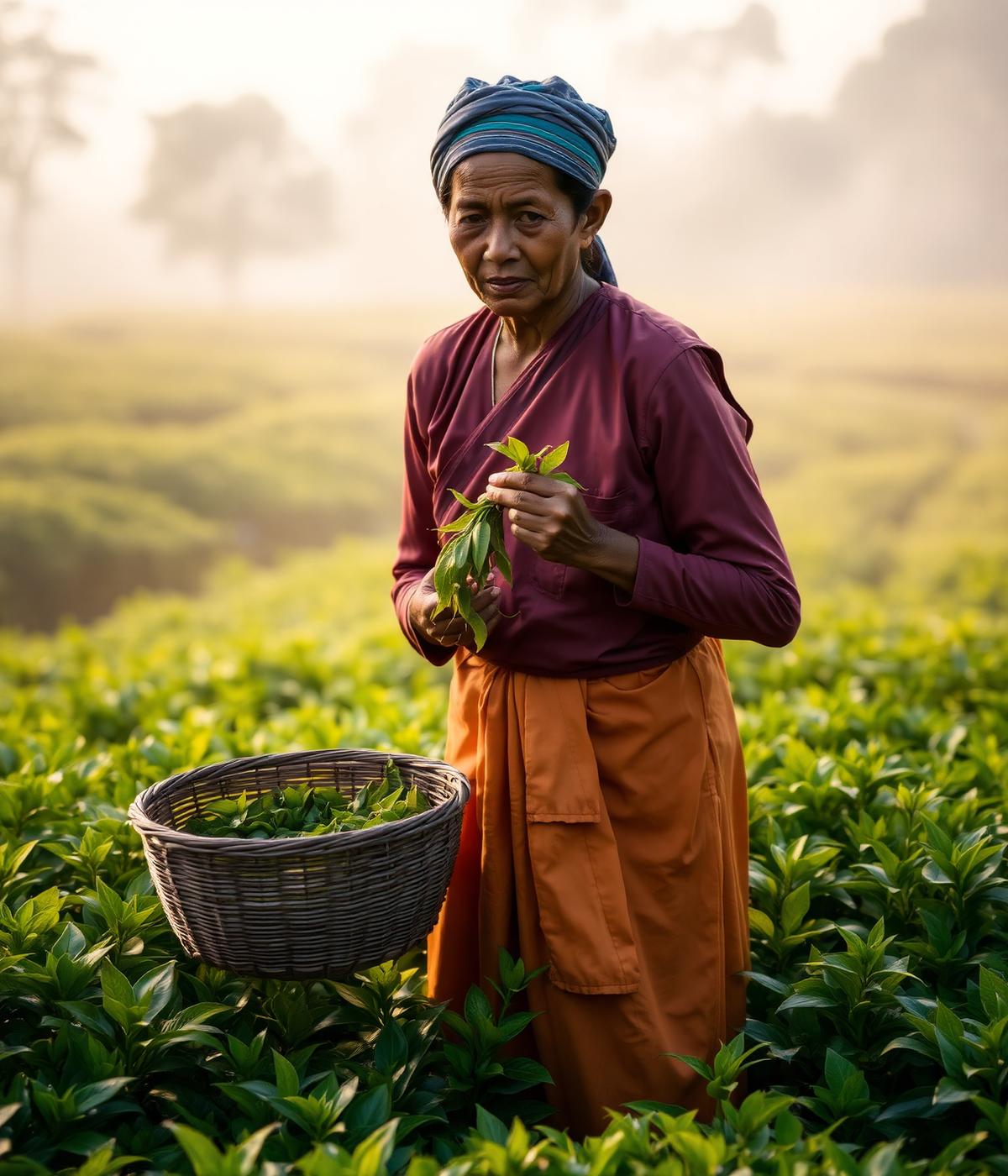 Assamese tea worker